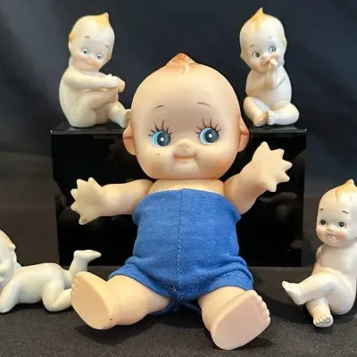 Vintage Kewpie Doll And Figurines 