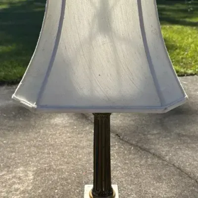 Leviton: Vintage Neoclassical Corinthian Column Table Lamp