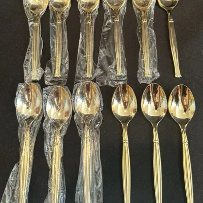 Gold Plated Demitasse Spoons