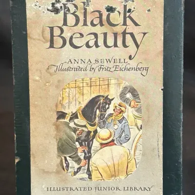 Vintage Black Beauty By Anna Sewell Book- Illustrated Junior Library Edition