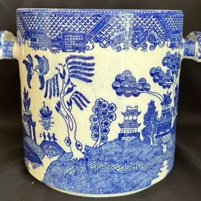 Blue Willow Ice bucket 