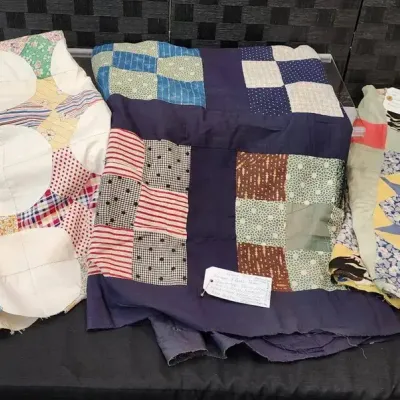(3) Vintage (1930-1940's) Quilt Tops (see all photos) 