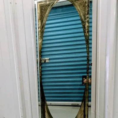 Art Deco-designed Full-length Vintage Mirror 
