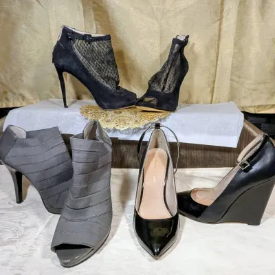 3 PAIR Very High Heels (Sz. 9)