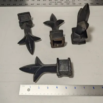 5-1/2" Iron Finials (22 count): 1.3 lbs. each! 
