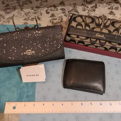 Three (3) COACH Wallets