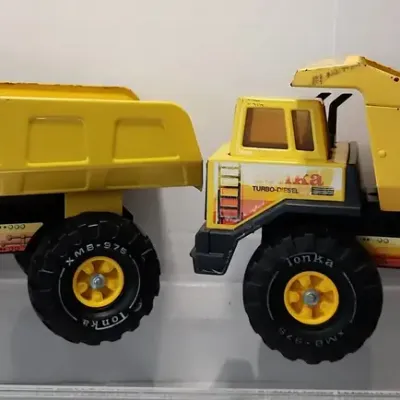 (2)1980's Tonka Turbo-Diesel XMB-975 Dump Trucks