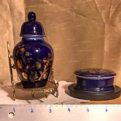 Cobalt Blue & Gold Small Vessels 