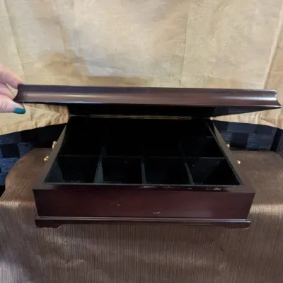 7-lbs! Hefty Wooden Tea Box - Bombay Co.