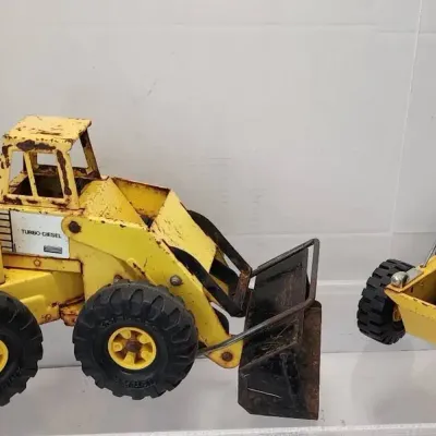 1970s Mighty Tonka Front Loader & Nylint Twister Truck