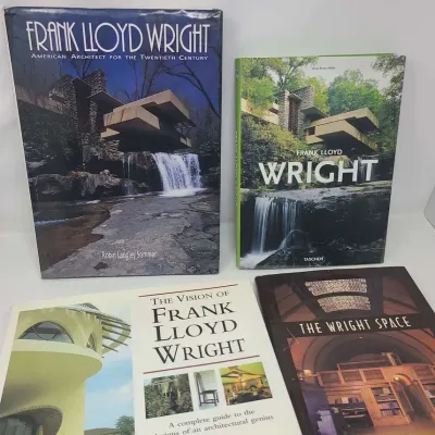 4 Large Hardback Books On Frank Lloyd Wright
