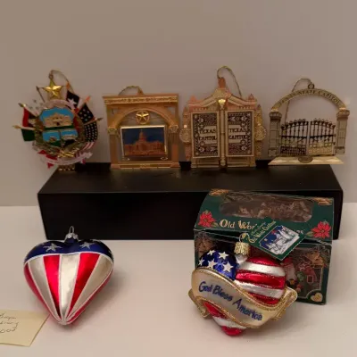 2000-2003 Texas Capital And Patriotic Ornaments 