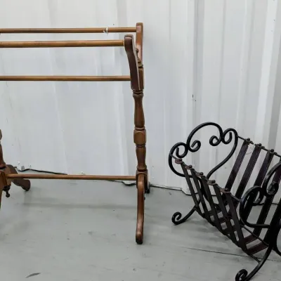 Quilt Rack + Magazine Holder 