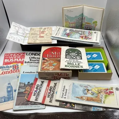 Europe Maps, French Game and Cats Book