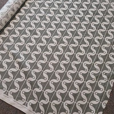 6 Yards (by ~53" wide) of SCHUMACHER StudioBon Hand-printed Upholstery Fabric, "London Bridge"