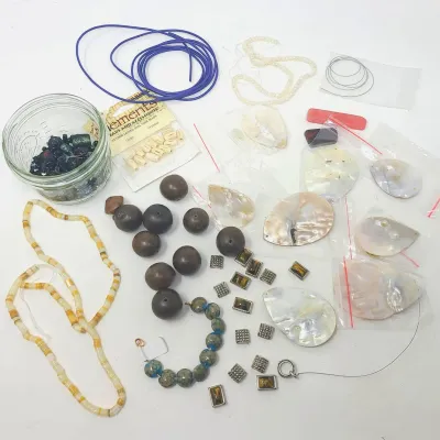 Lampwork, Pearl, Heishi, Bone, Shell, Wooden, Tigers Eye, Silver Beads And More