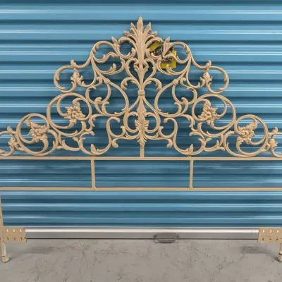 Vintage Iron Twin Headboard (4 ft. tall)