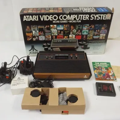 Sale Photo Thumbnail #170: 1170	VINTAGE ATARI VIDEO COMPUTER SYSTEM																																																																																																																																																																																																																							