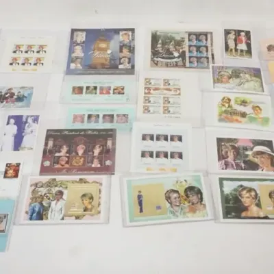 Sale Photo Thumbnail #121: 1121	LARGE GROUP OF PRINCESS DIANA STAMPS																																																																																																																																																																																																																						
