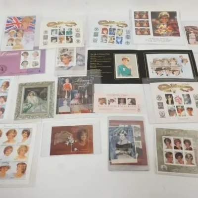 Sale Photo Thumbnail #119: 1119	LARGE GROUP OF PRINCESS DIANA STAMPS																																																																																																																																																																																																																						