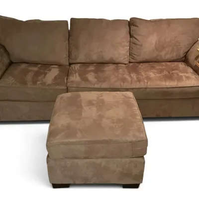 Havertys Large Sofa & Ottoman (36 x 92 x 28)