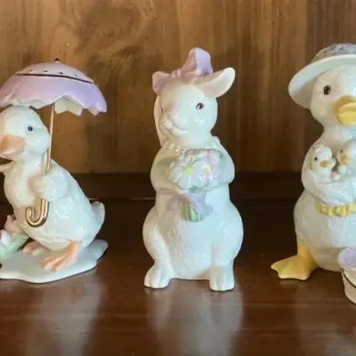 Lenox Duck & Bunny Figures