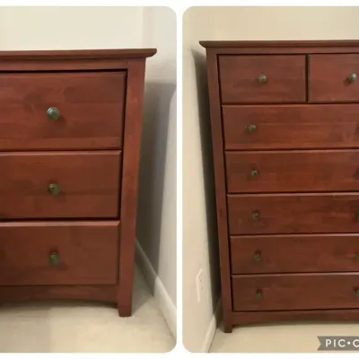 Shaker-Style Dark Finish Dresser & Nightstand