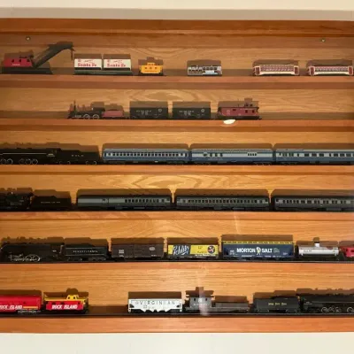 H.O Scale Train Collection - Inc Large Display Case (49 x 36)