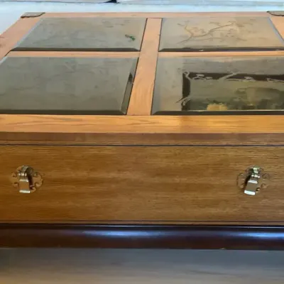 1970s Chinoiserie Asian Inspired Basset Coffee Table