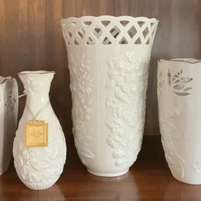 Lenox Cutout & Embossed Vases