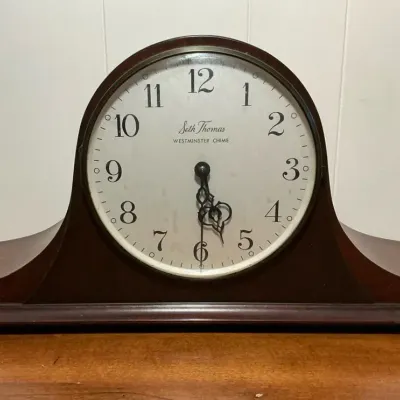 Seth Thomas Mantle Clock (5 x 20 x 9)