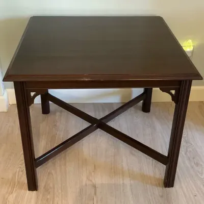 Ethan Allen Dark Finish Accent Table