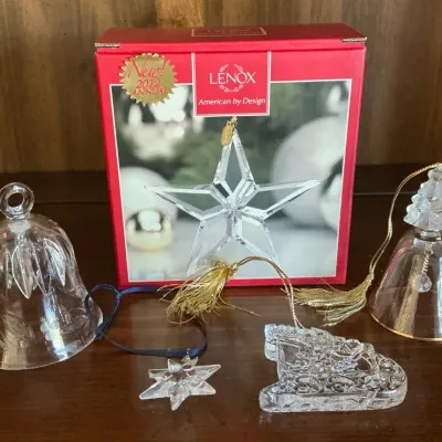 Swarovski, Lenox, & Mikasa Crystal Ornaments