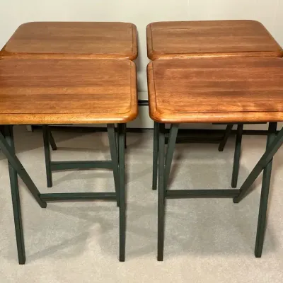 Four TV Trays 