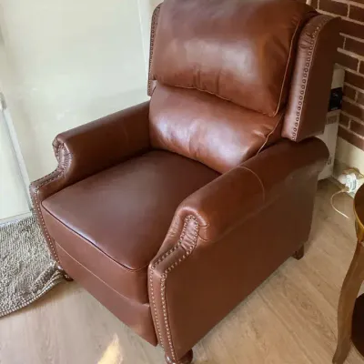 Okin-MyHome Brown Leather Recliner (SR2)