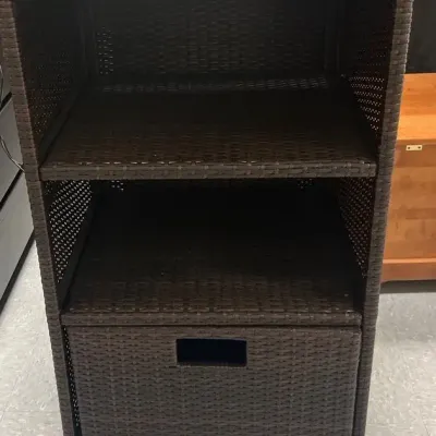 Rattan Outdoor Storage Cabinet