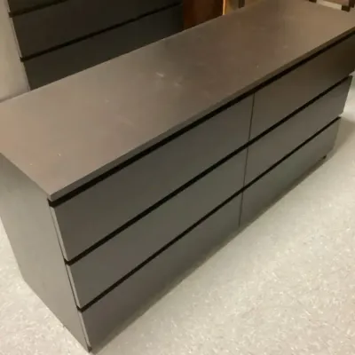 Black 6 Drawer Dresser