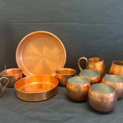 Vintage Misc Copper Kitchen Items (12)