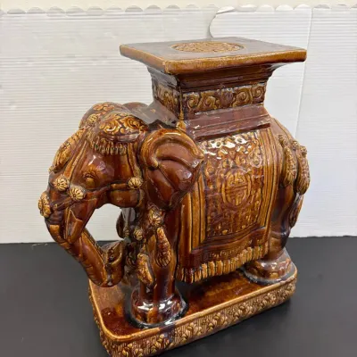 Vintage Elephant Plant Stand