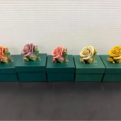 Vintage Harmony Kingdom Garden Trinket Boxes - Roses (5)