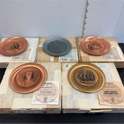 Rivershore & Creative World Norman Rockwell Collectible Plates (6)