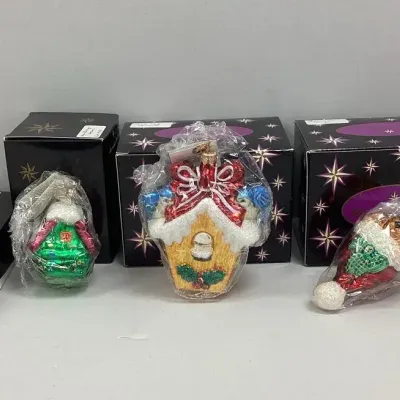 Four Radko Glass Ornaments (4)