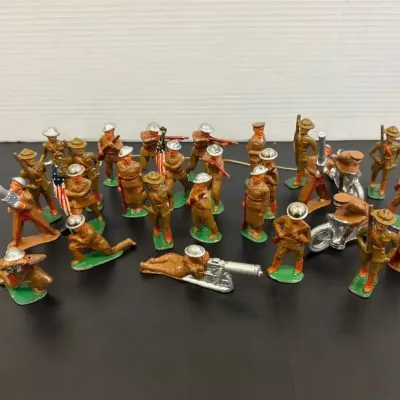 Collection Of Vintage Die-Cast Metal WWI Soldiers