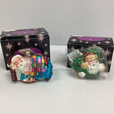 Radko Ornaments “Holly Jolly Claus”, “Long Winters Nap” (2)
