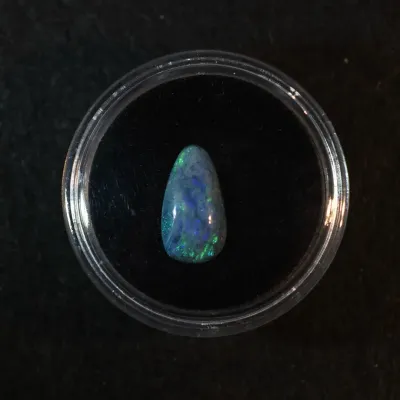 2.75 Carat Natural Black Opal Cabochon