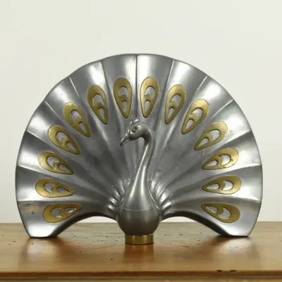 Vintage Indian Metal Peacock