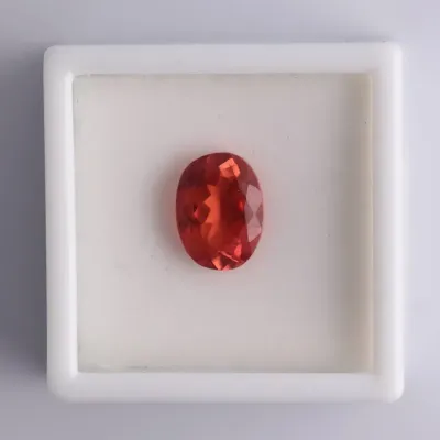 6.55 Carat Oval Orange Sapphire
