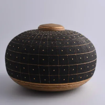 Vintage Landing Pots Decorative Ceramic Covered Jar