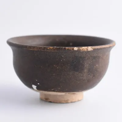 Antique Chinese Sung Dynasty Brown Glazed Ceramic Bowl