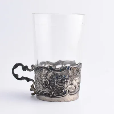 Antique Sterling Silver German Gothic Shot Glass